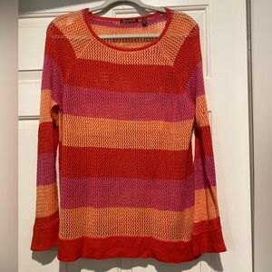 💥525 America lighter weight colorful sweater size XL